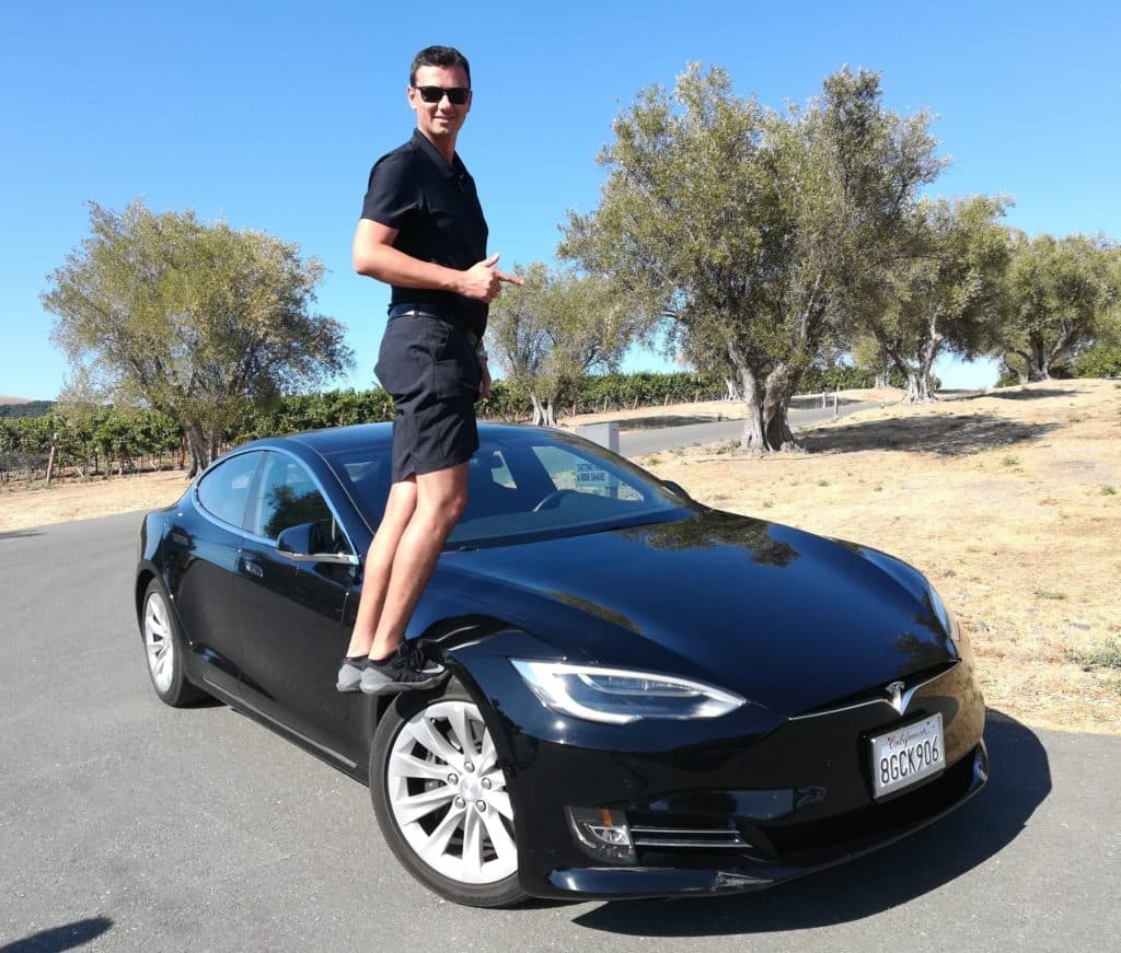 Tesla Model S 75D, Sonoma, Kalifornie, 2019