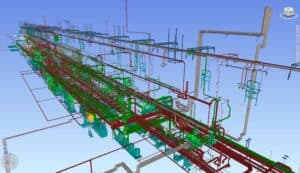 Navisworks – Potrubí lakovny