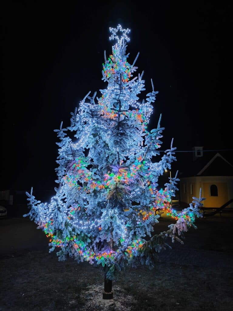 Rozsvícený vánoční strom v sobotu 30.11.2024